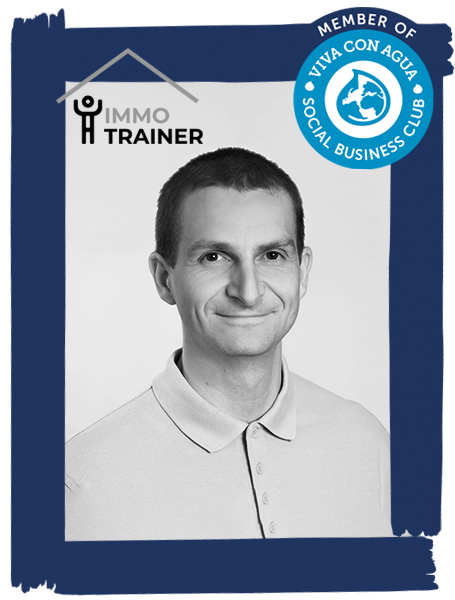 VCA_SBC_Frame_ImmoTrainer Benno Gebert ImmoTrainer, Mitglied beim Social Business Club von Viva con Agua